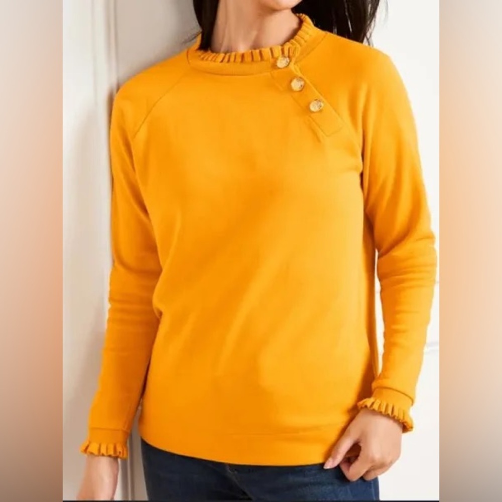 Talbots Button neck sweatshirt sweater